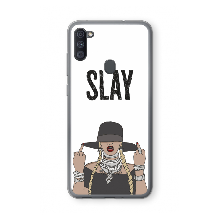 Slay All Day: Samsung Galaxy A11 Transparant Hoesje
