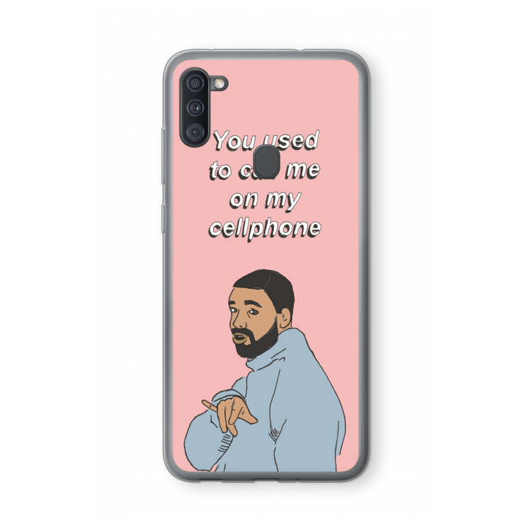 Hotline bling: Samsung Galaxy A11 Transparant Hoesje