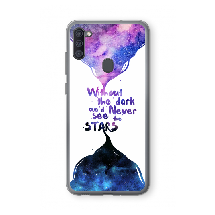 Stars quote: Samsung Galaxy A11 Transparant Hoesje
