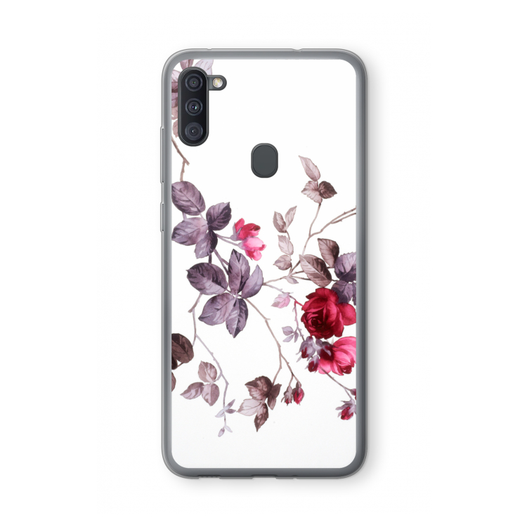 Mooie bloemen: Samsung Galaxy A11 Transparant Hoesje