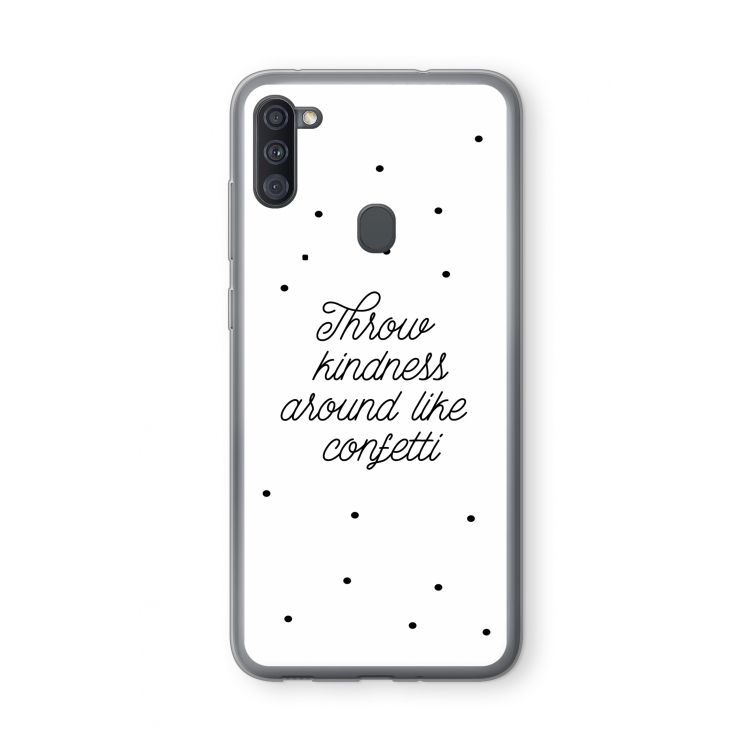 Confetti: Samsung Galaxy A11 Transparant Hoesje
