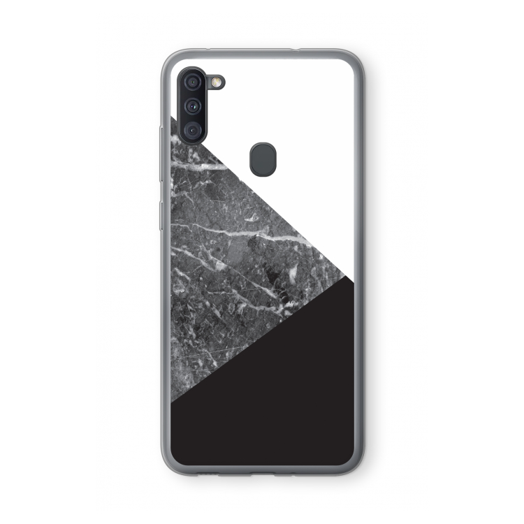 Combinatie marmer: Samsung Galaxy A11 Transparant Hoesje