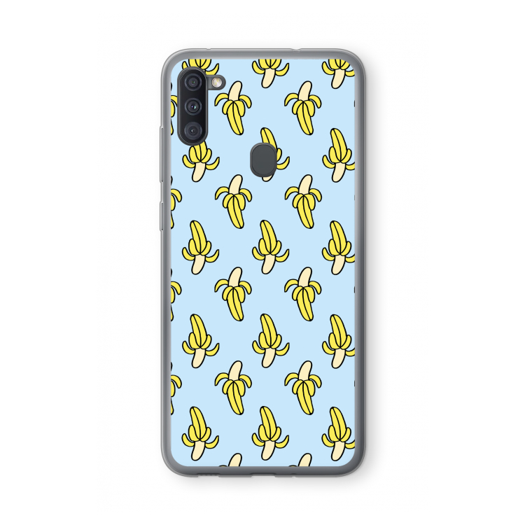 Bananas: Samsung Galaxy A11 Transparant Hoesje