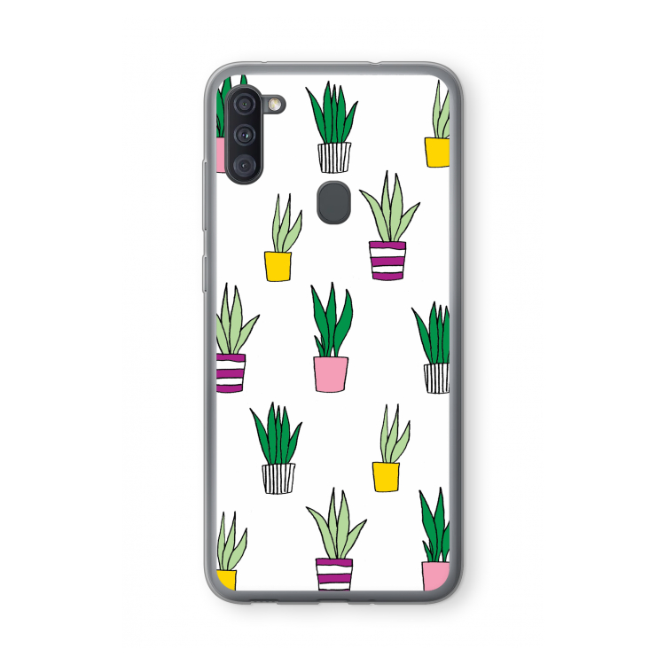Sanseveria: Samsung Galaxy A11 Transparant Hoesje