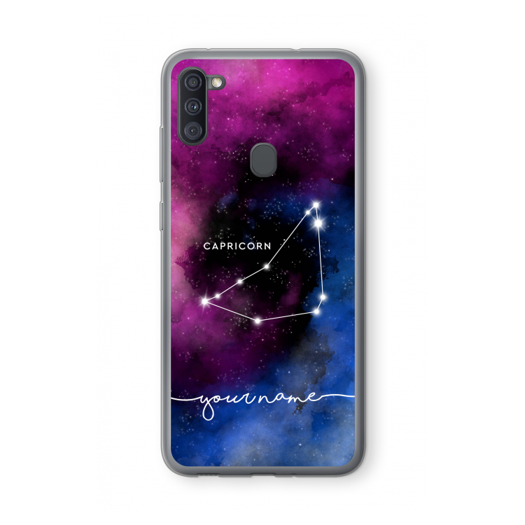 Sterrenbeeld - Donker: Samsung Galaxy A11 Transparant Hoesje
