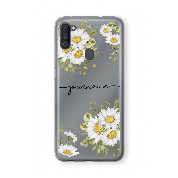 Daisies: Samsung Galaxy A11 Transparant Hoesje