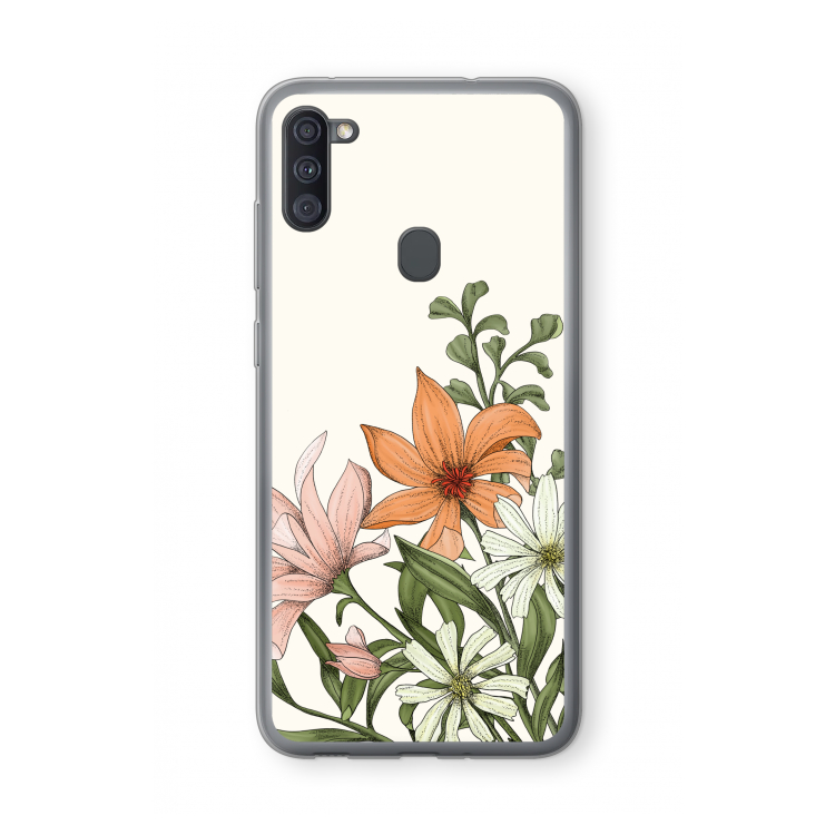 Floral bouquet: Samsung Galaxy A11 Transparant Hoesje
