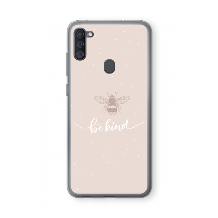 Be(e) kind: Samsung Galaxy A11 Transparant Hoesje