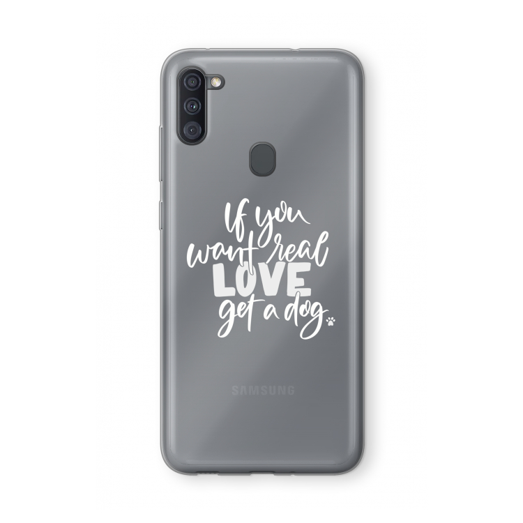 Partner in crime: Samsung Galaxy A11 Transparant Hoesje