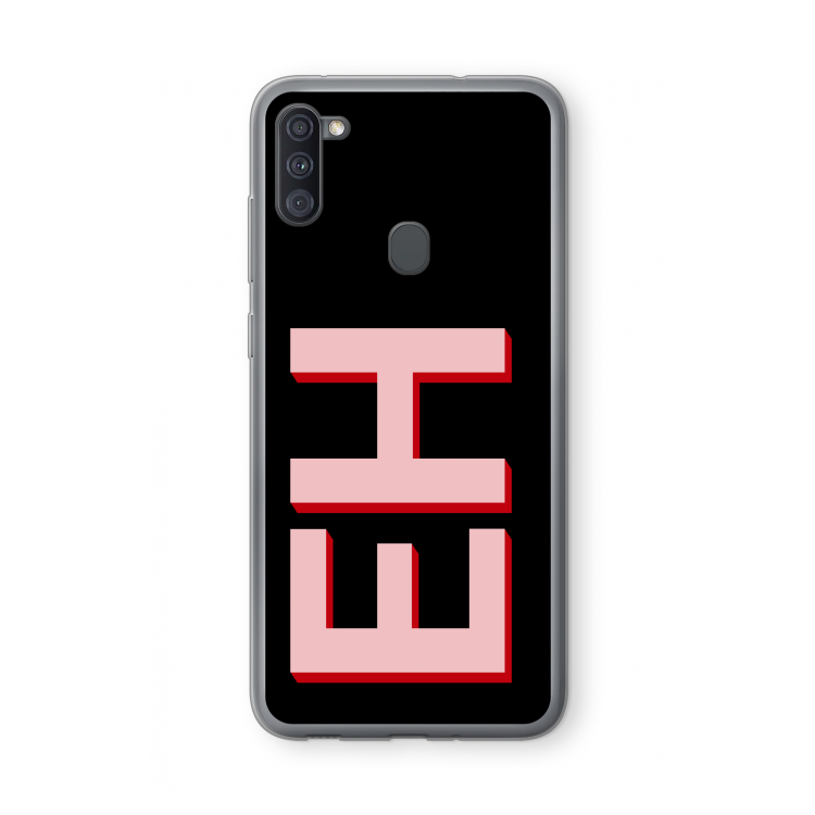 Monogram: Samsung Galaxy A11 Transparant Hoesje