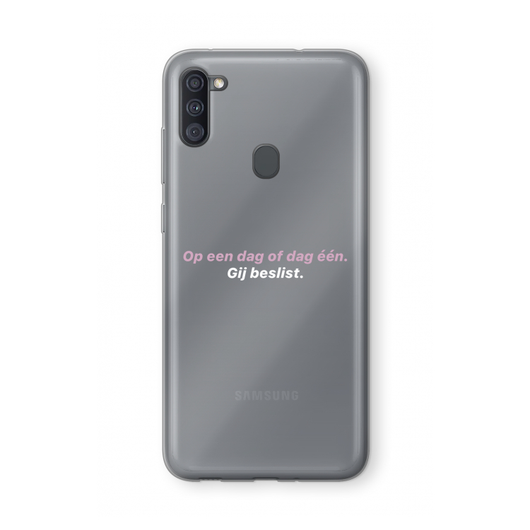 gij beslist: Samsung Galaxy A11 Transparant Hoesje