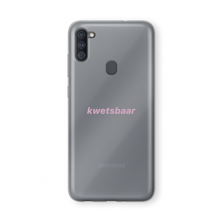 kwetsbaar: Samsung Galaxy A11 Transparant Hoesje
