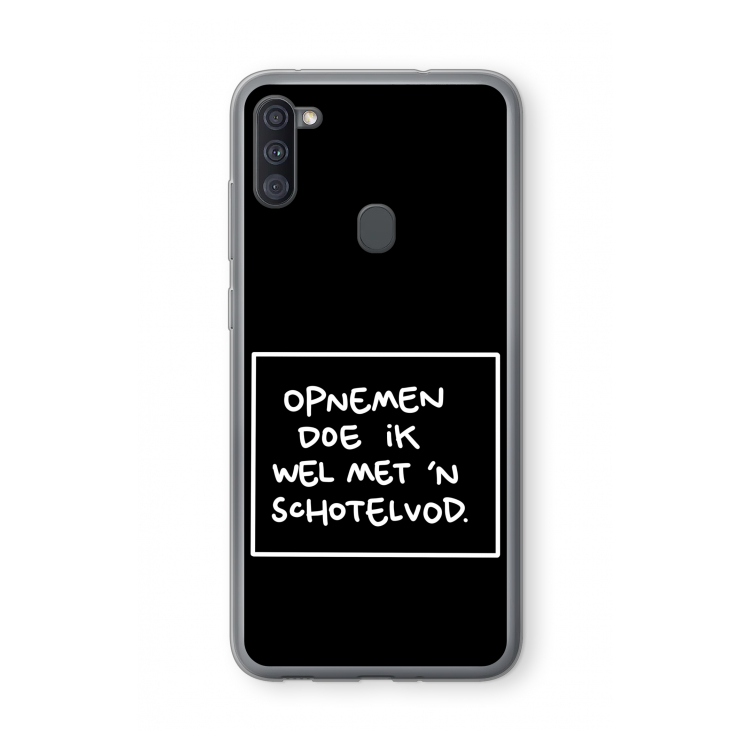 Schotelvod: Samsung Galaxy A11 Transparant Hoesje