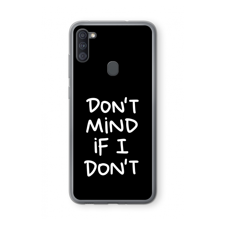 Don't Mind: Samsung Galaxy A11 Transparant Hoesje