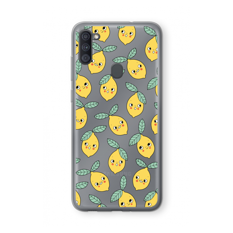 Citroenen: Samsung Galaxy A11 Transparant Hoesje