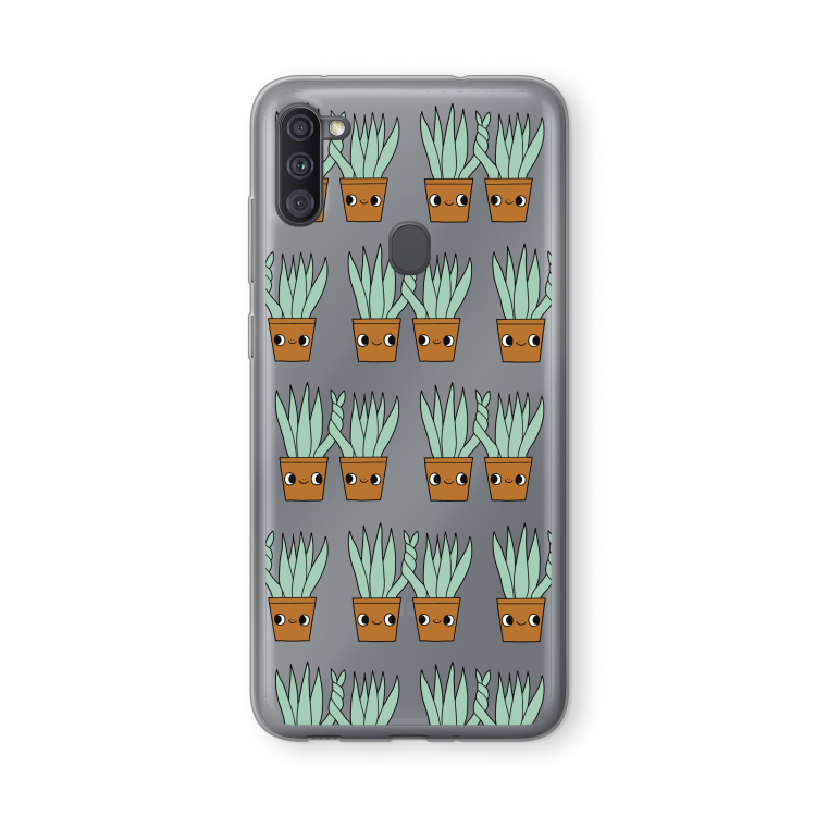 Sansevieria: Samsung Galaxy A11 Transparant Hoesje
