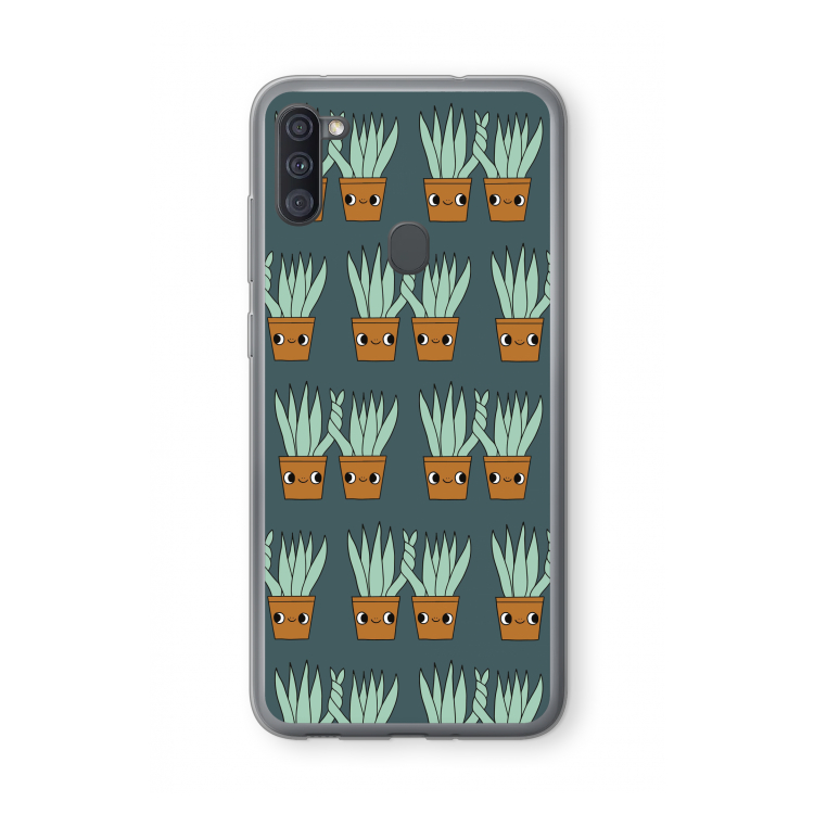 Sansevieria: Samsung Galaxy A11 Transparant Hoesje