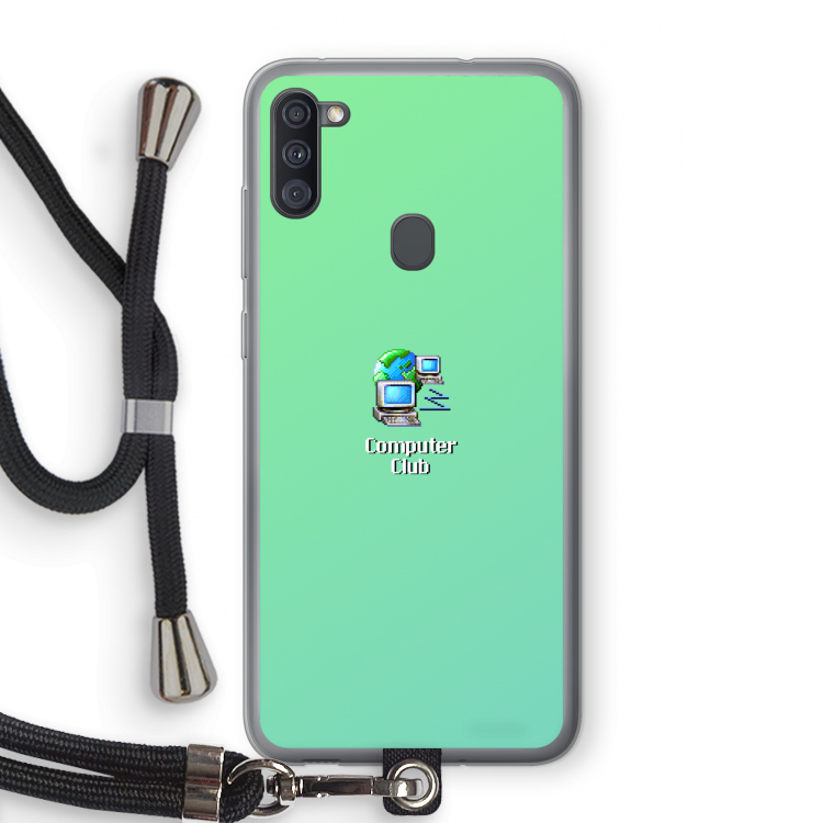Win98: Samsung Galaxy A11 Transparant Hoesje met koord