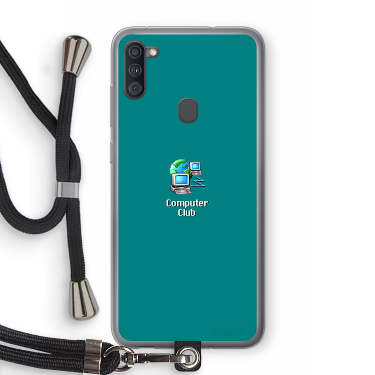 Win98: Samsung Galaxy A11 Transparant Hoesje met koord