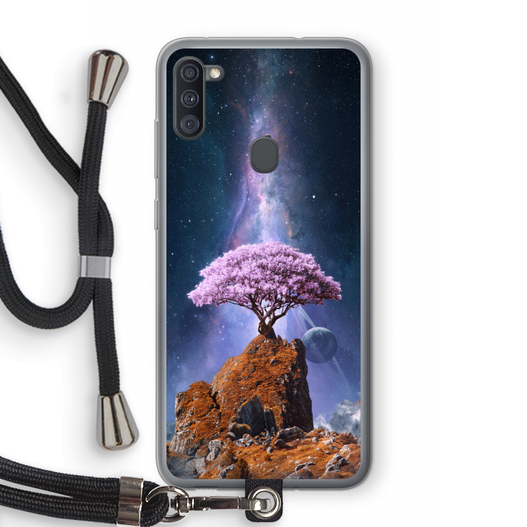 Ambition: Samsung Galaxy A11 Transparant Hoesje met koord