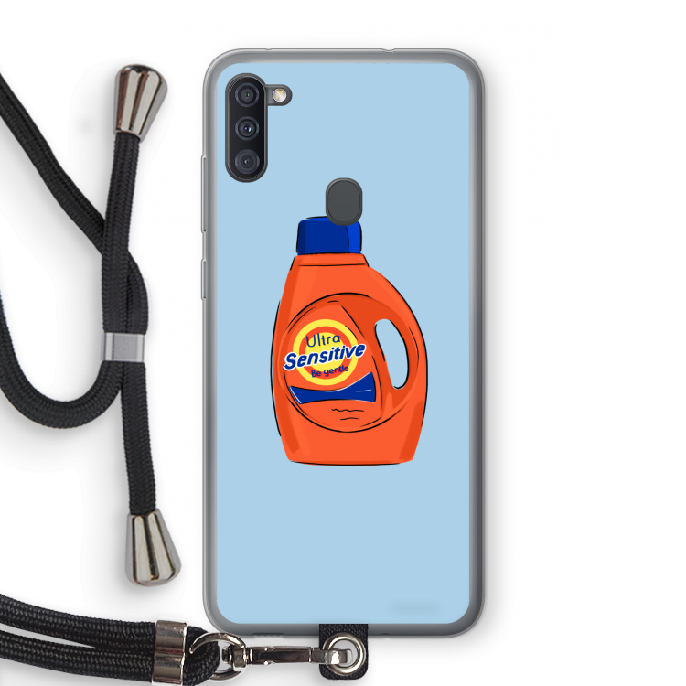 Ultra Sensitive: Samsung Galaxy A11 Transparant Hoesje met koord