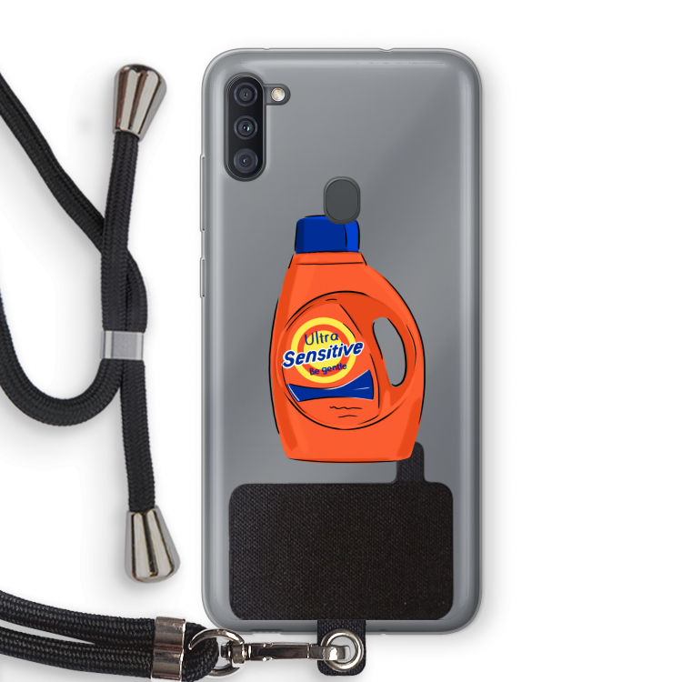 Ultra Sensitive: Samsung Galaxy A11 Transparant Hoesje met koord