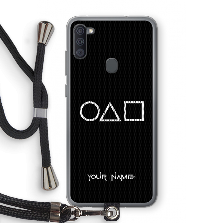 Squid Game: Samsung Galaxy A11 Transparant Hoesje met koord