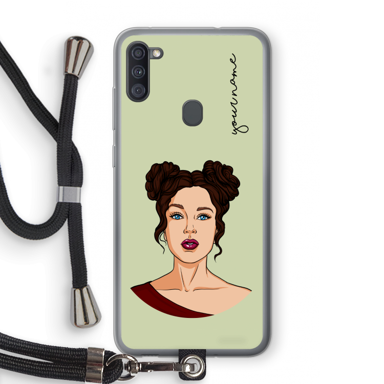 Pop-Art Creator: Samsung Galaxy A11 Transparant Hoesje met koord