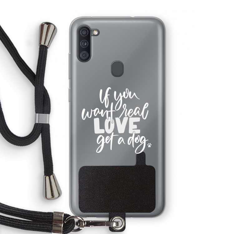 Partner in crime: Samsung Galaxy A11 Transparant Hoesje met koord