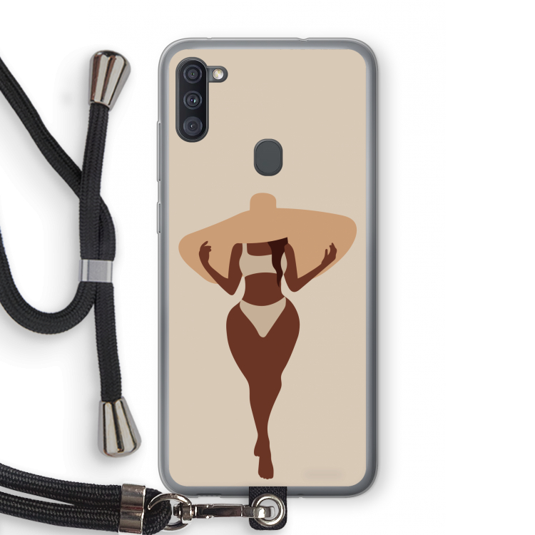 Let's get salty: Samsung Galaxy A11 Transparant Hoesje met koord