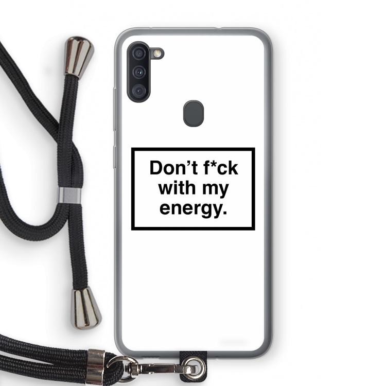My energy: Samsung Galaxy A11 Transparant Hoesje met koord
