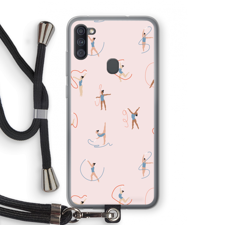 Dancing #3: Samsung Galaxy A11 Transparant Hoesje met koord