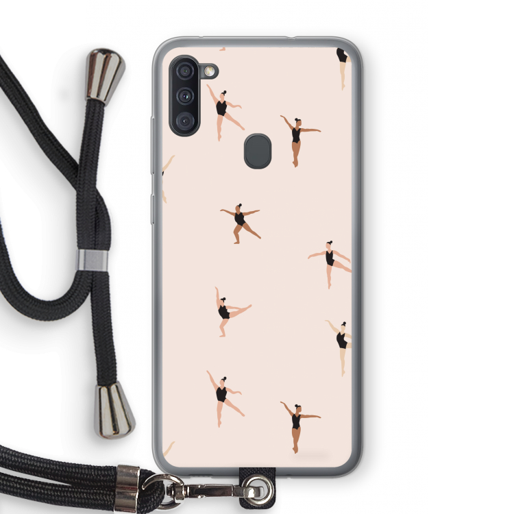 Dancing #1: Samsung Galaxy A11 Transparant Hoesje met koord