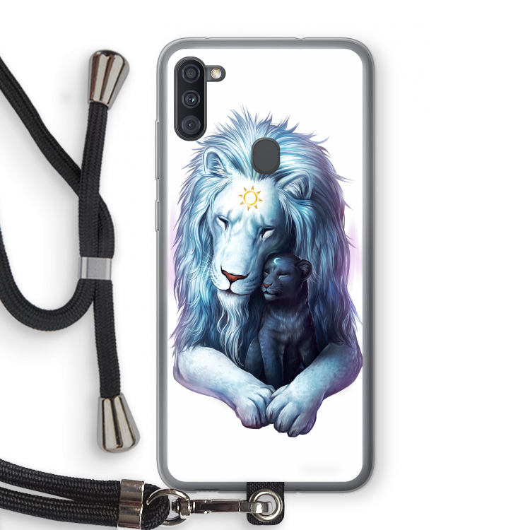 Child Of Light: Samsung Galaxy A11 Transparant Hoesje met koord
