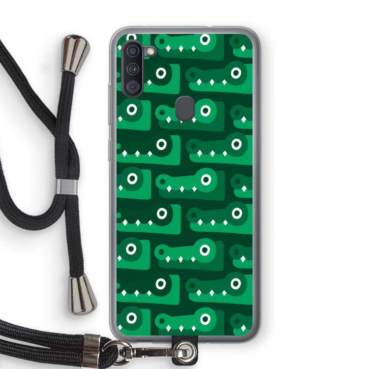 Crocs: Samsung Galaxy A11 Transparant Hoesje met koord