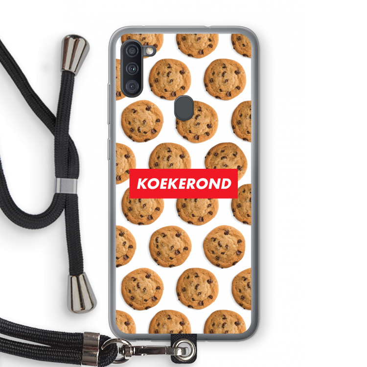 Koekerond: Samsung Galaxy A11 Transparant Hoesje met koord