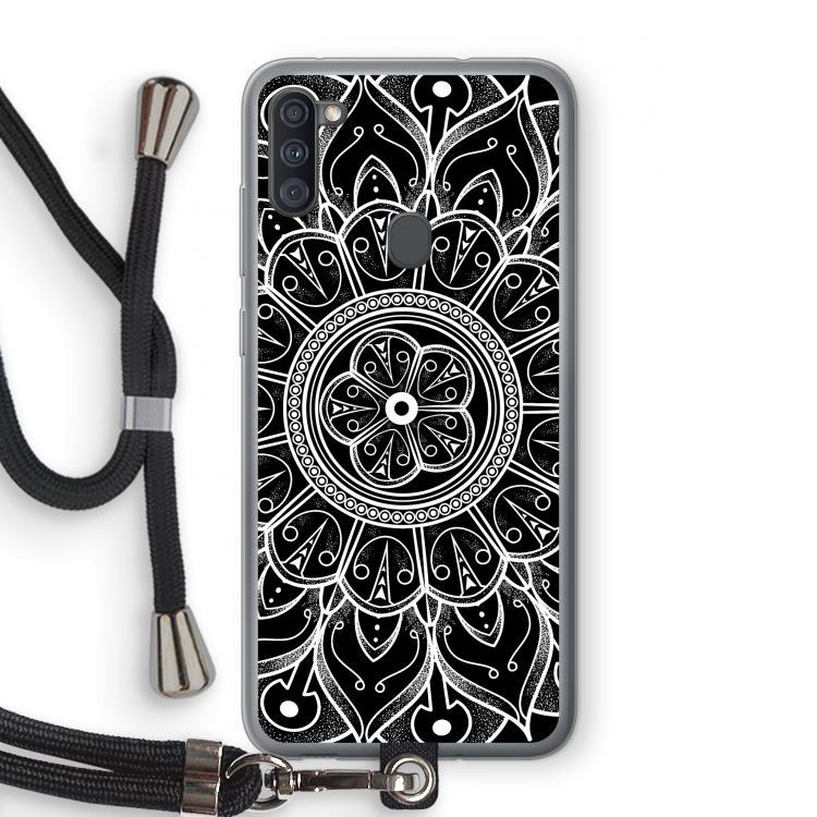 Roses Are Red: Samsung Galaxy A11 Transparant Hoesje met koord