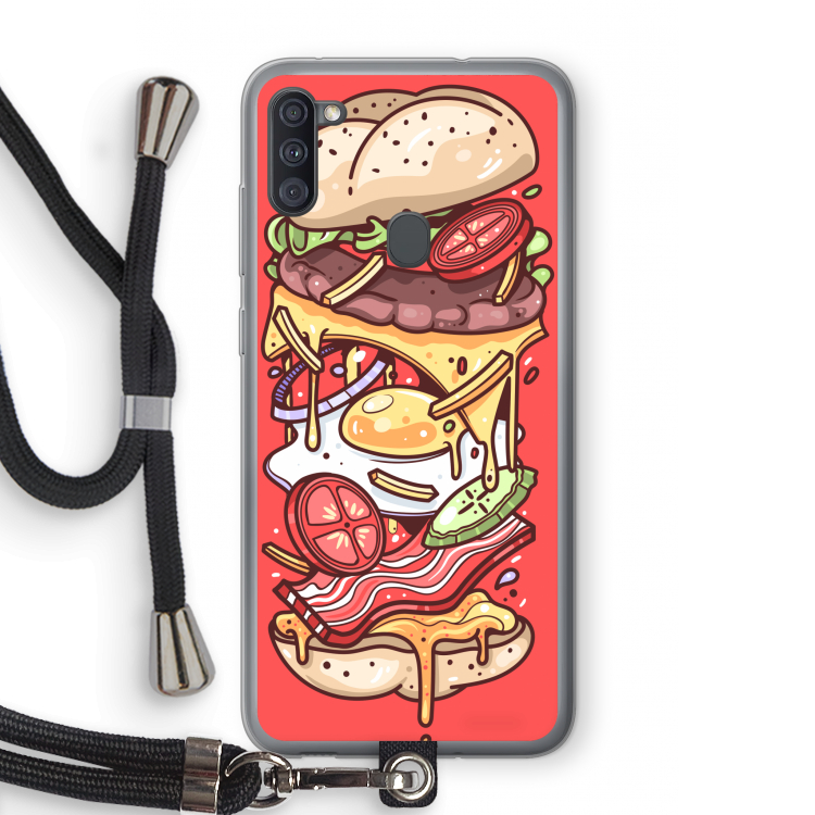 Diet Coke Please: Samsung Galaxy A11 Transparant Hoesje met koord