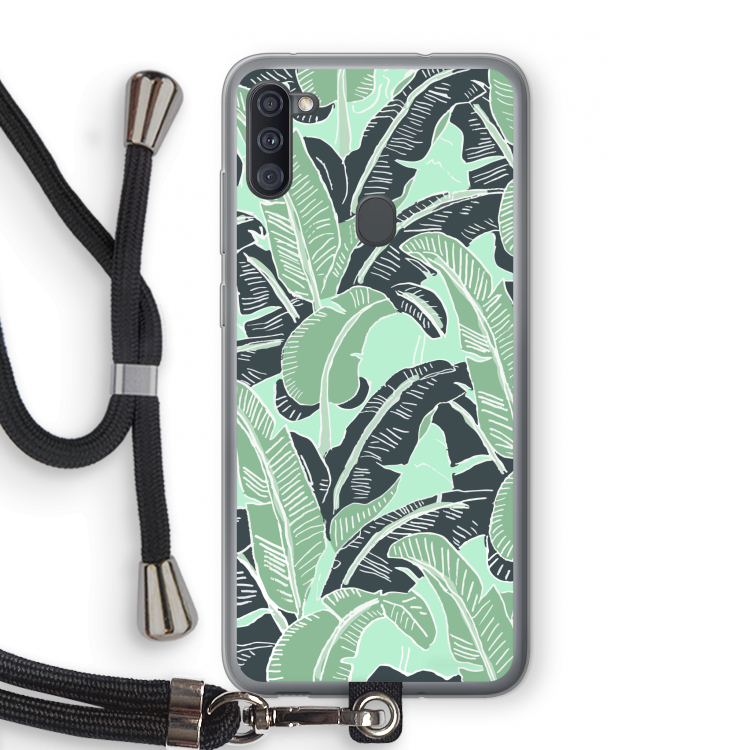 This Sh*t Is Bananas: Samsung Galaxy A11 Transparant Hoesje met koord