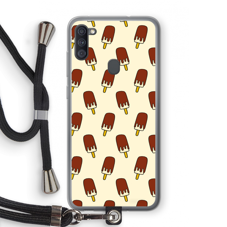 Yummy: Samsung Galaxy A11 Transparant Hoesje met koord
