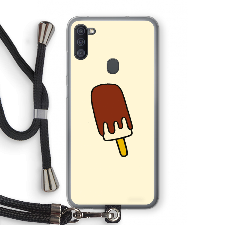 Frisco: Samsung Galaxy A11 Transparant Hoesje met koord