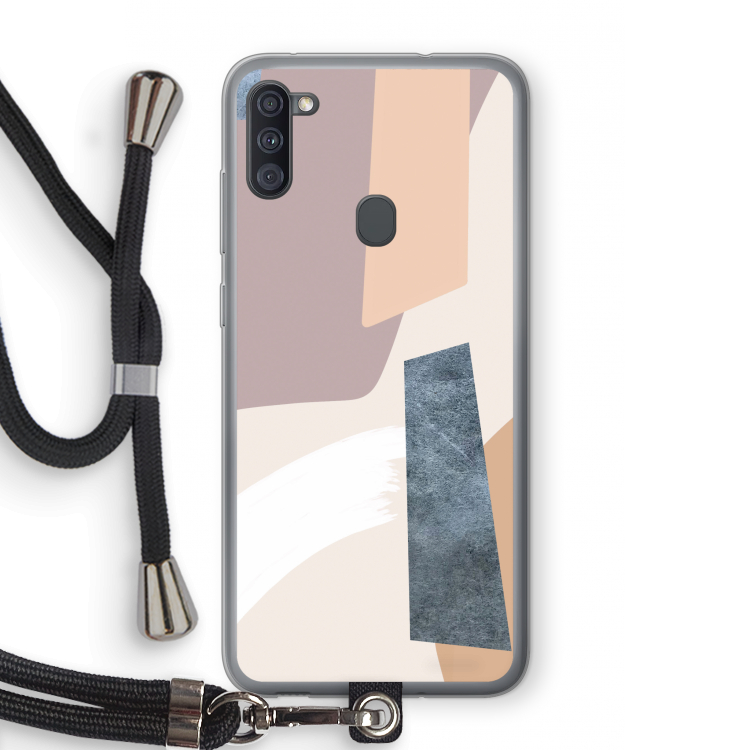 Luca: Samsung Galaxy A11 Transparant Hoesje met koord
