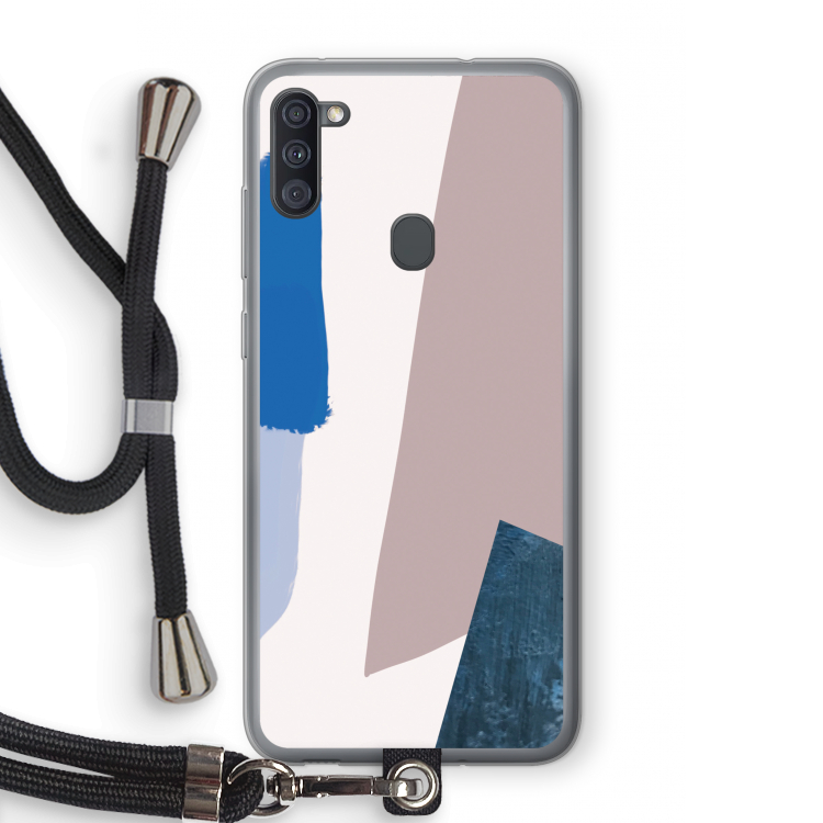 Lapis: Samsung Galaxy A11 Transparant Hoesje met koord