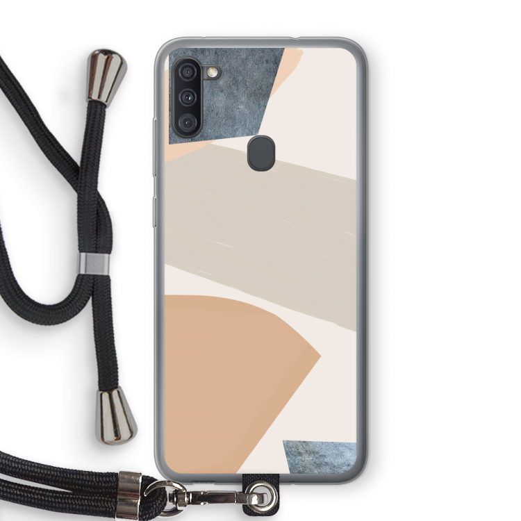 Formo: Samsung Galaxy A11 Transparant Hoesje met koord
