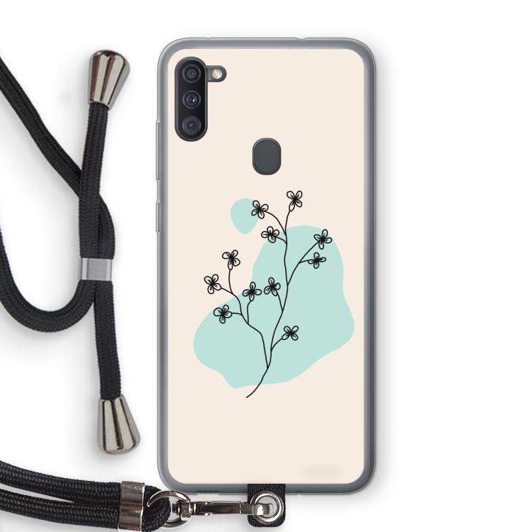 Love your petals: Samsung Galaxy A11 Transparant Hoesje met koord