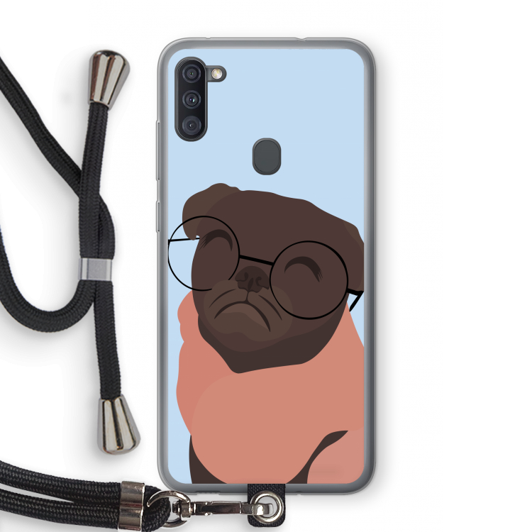 Ludo: Samsung Galaxy A11 Transparant Hoesje met koord