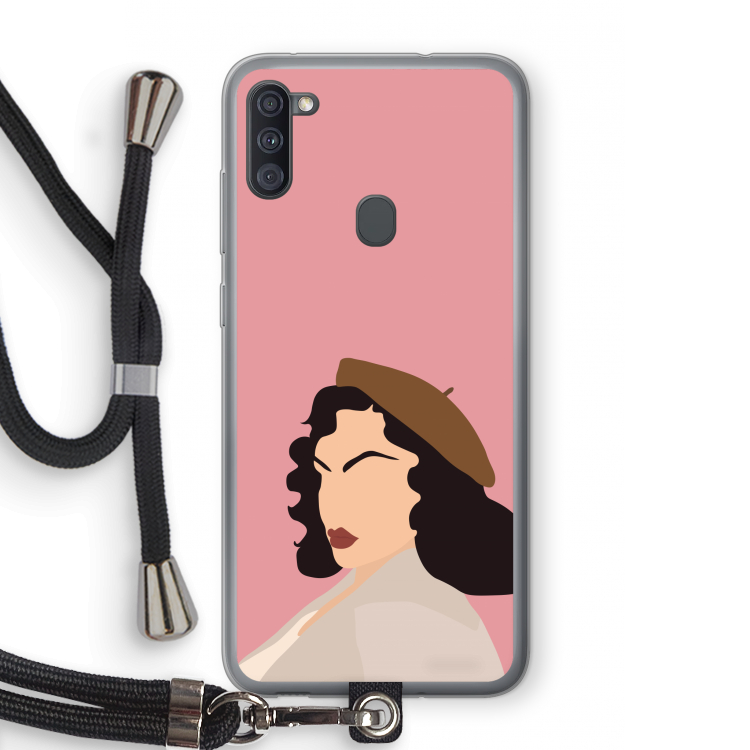 Confidence: Samsung Galaxy A11 Transparant Hoesje met koord