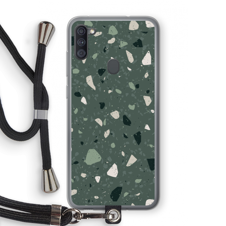 Terrazzo N°19: Samsung Galaxy A11 Transparant Hoesje met koord