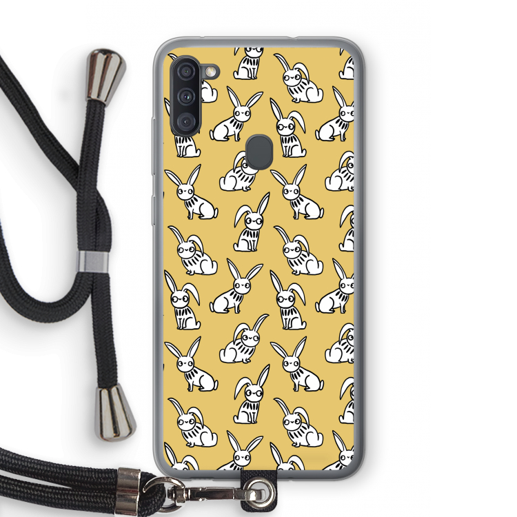 Haas: Samsung Galaxy A11 Transparant Hoesje met koord