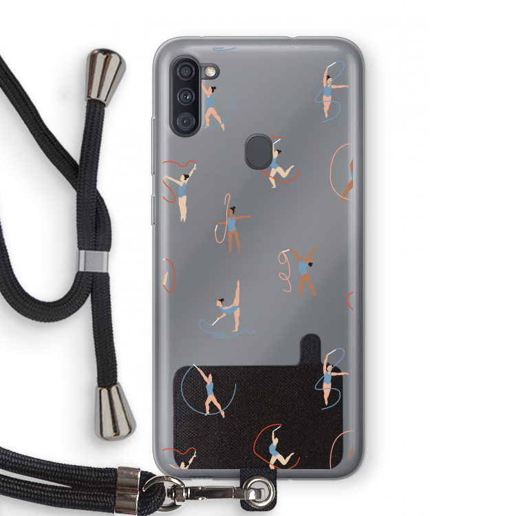 Dancing #3: Samsung Galaxy A11 Transparant Hoesje met koord